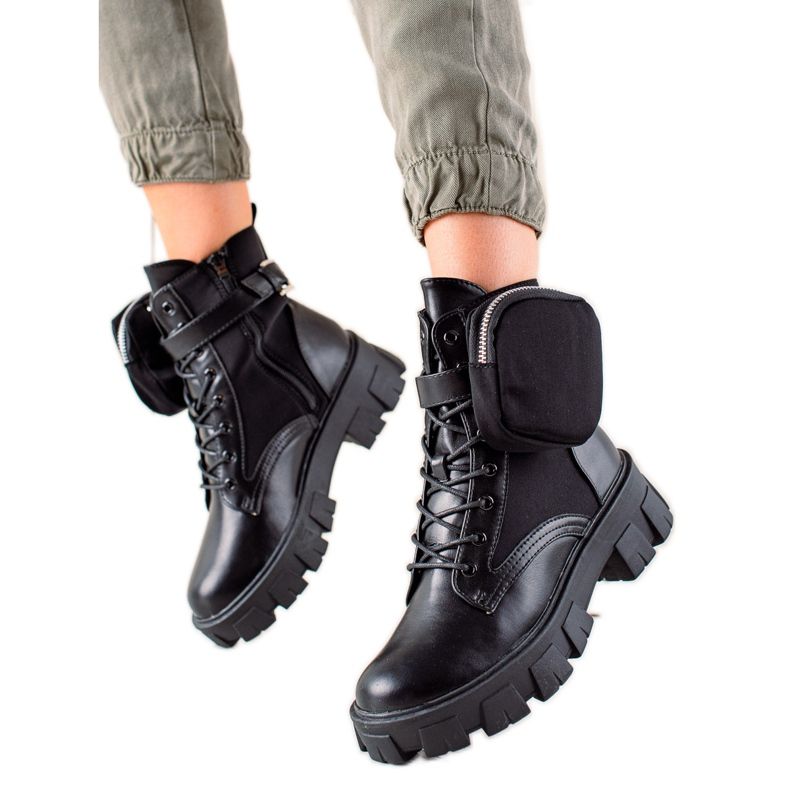 Best Shoes Työntekijät mokkataskulla musta