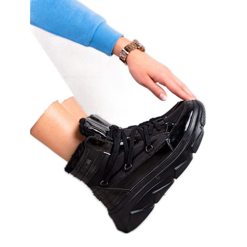 Naisten lumikengät Big Star II274311 musta