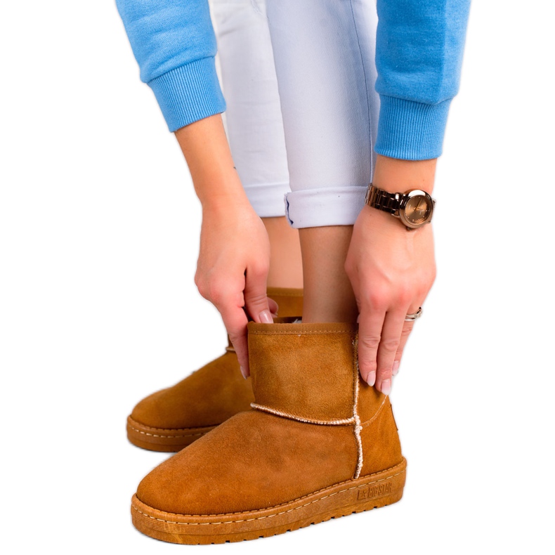 Naisten lumikengät Big Star II274441 ruskea