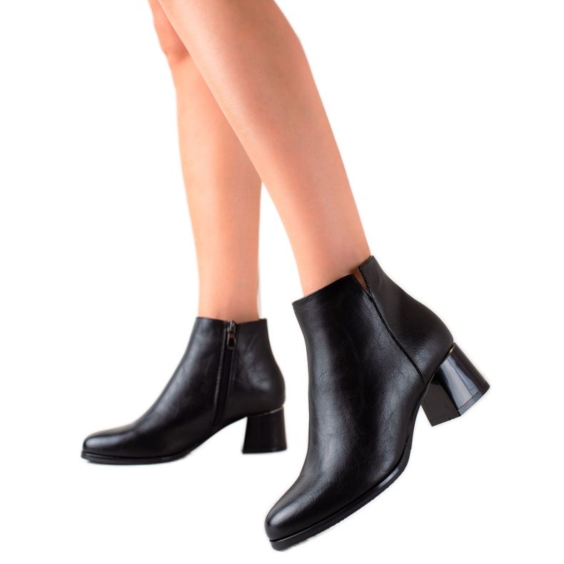 W. Potocki Potocki matalat saappaat musta