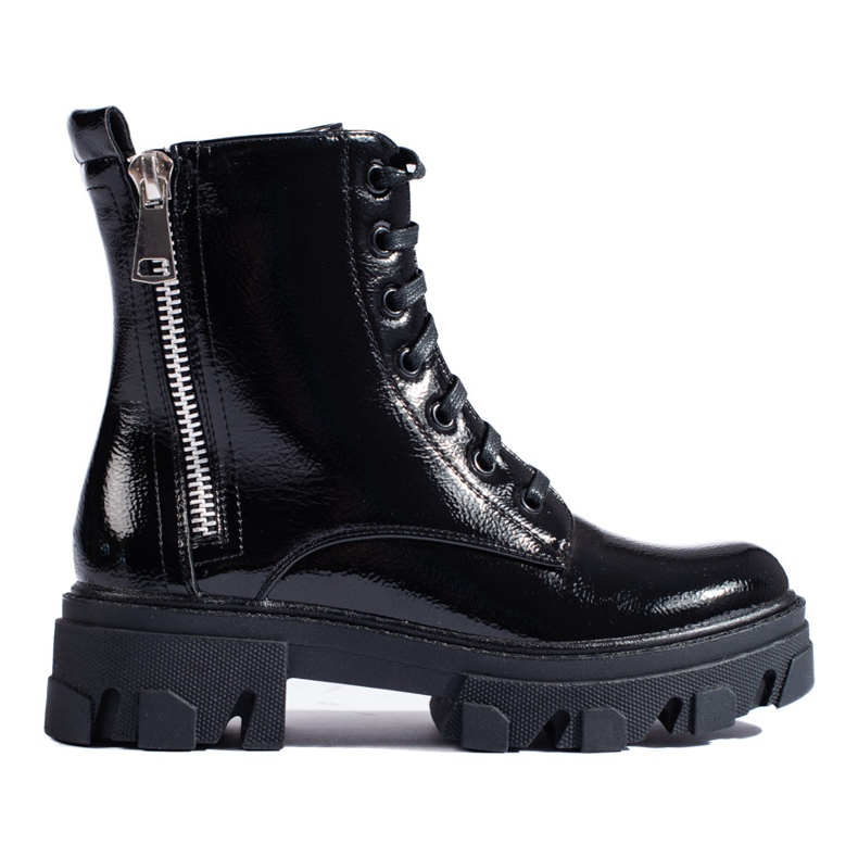 TRENDI Työntekijät koristeellisella vetoketjulla musta