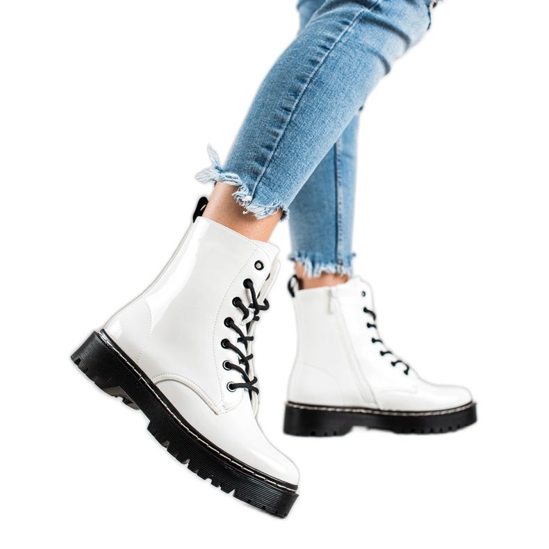 Vinceza Tyylikkäät, lämpimät Trapperit valkoinen