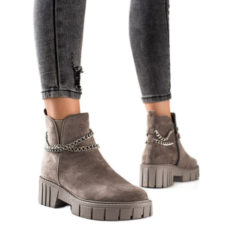 Goodin Saappaat alustalla ketjulla beige