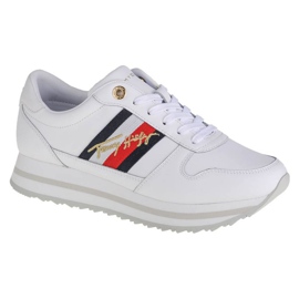 Tommy Hilfiger Signature Runner Sneaker W FW0FW05218-YBR valkoinen