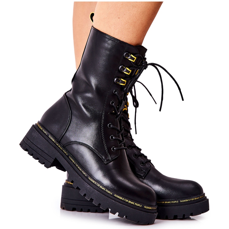 POTOCKI Mustat Rockdale Tall Leather Workers