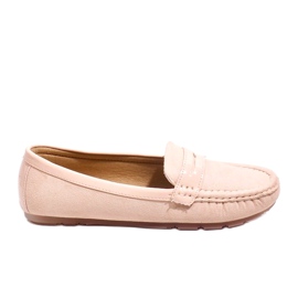 Vaaleanpunaiset mokkasiinit soljella FM2958-3 vaaleanpunainen Vaaleanpunaiset mokkasiinit soljella FM2958-3 vaaleanpunainen