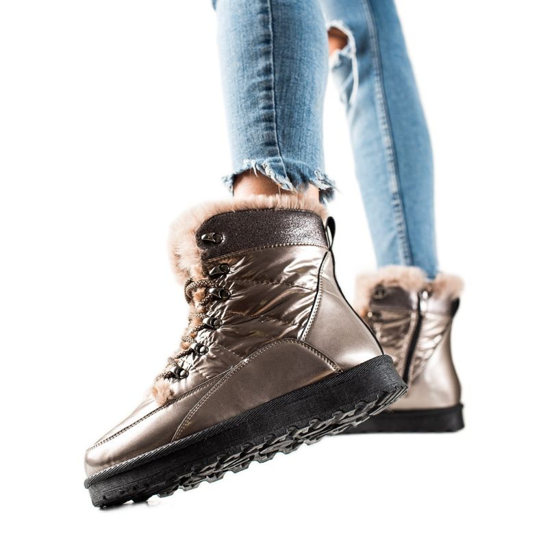 W. Potocki Lämpimät Potockin lumisaappaat ruskea