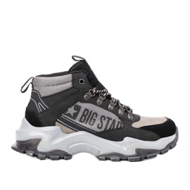 Maclovio miesten mustat ja harmaat Big Star -lenkkarit