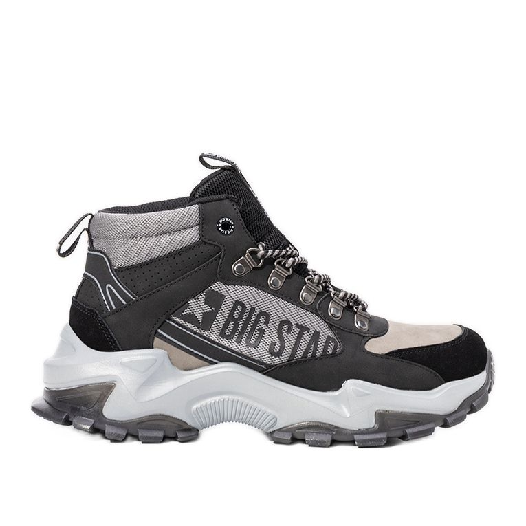 Maclovio miesten mustat ja harmaat Big Star -lenkkarit