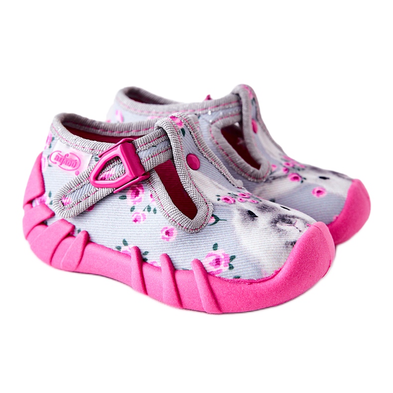 BEFADO S.A. Tossut Inblu Bunny 110P425 Harmaa-Pink vaaleanpunainen