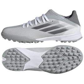 Adidas X Speedflow.3 Tf Jr FY3322 jalkapallokengät harmaa harmaan sävyjä