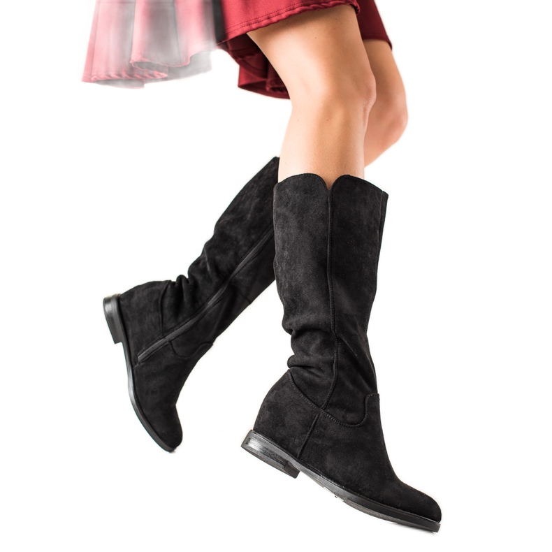 Renda Mustat mokkanahkasaappaat