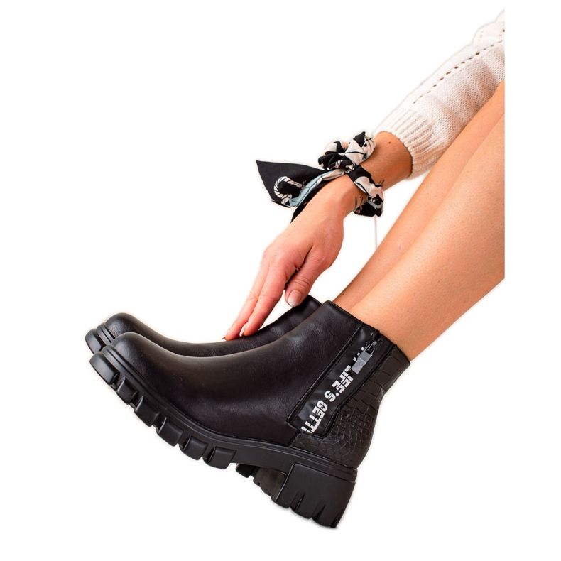 Goodin Työsaappaat vetoketjulla musta