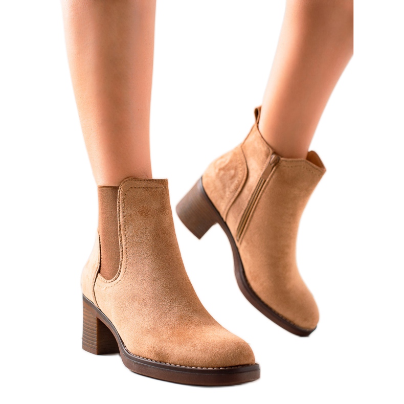 Seastar Suede korkokengät beige ruskea