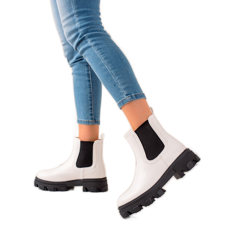 Seastar Muodikkaat Chelsea -saappaat lavalla valkoinen