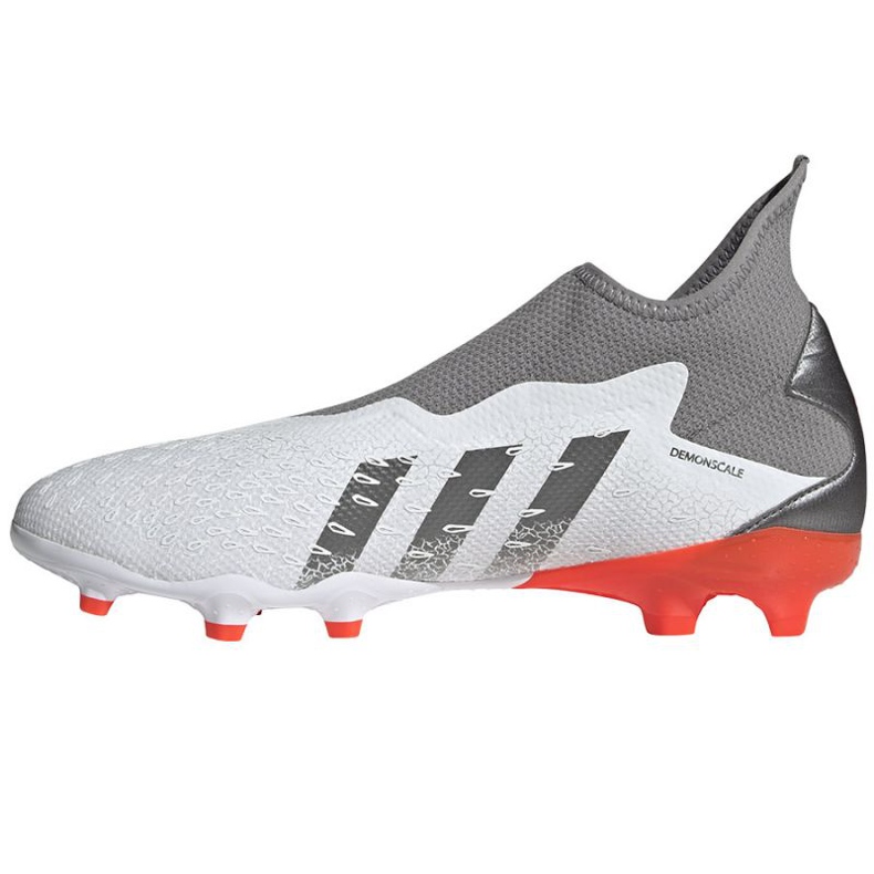 Adidas Predator Freak.3 Ll Fg M FY6293 jalkapallokengät harmaa, valkoinen valkoinen