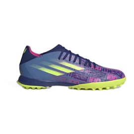 Adidas X Speedflow Messi.3 Tf M FY6896 jalkapallokengät tummansininen, monivärinen bluesia ja laivastonsinisiä
