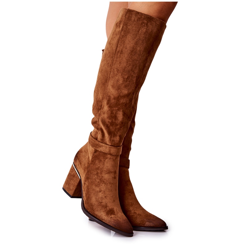 POTOCKI Mokka saappaat Camel Corises Post ruskea POTOCKI Mokka saappaat Camel Corises Post ruskea