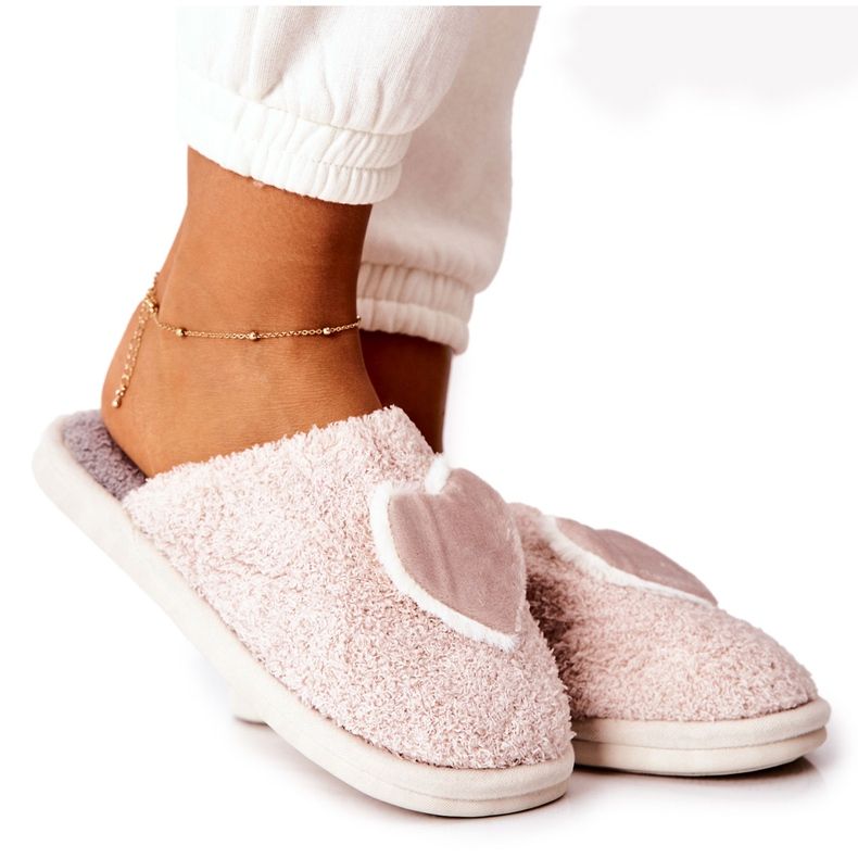 Naisten beigenväriset Heartbeat-tossut harmaa