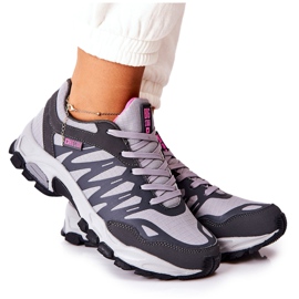 Urheilukengät Memory Foam Big Star GG274499 Harmaa vaaleanpunainen