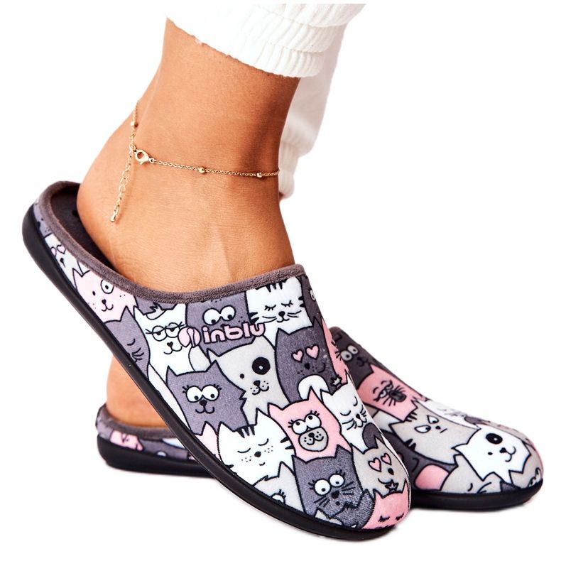 Inblu Tossut Befado Tossut Cats 155D200 harmaa