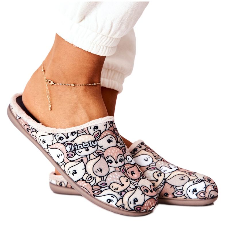 Inblu Tossut Befado Roe-deers 155D203 Beige ruskea