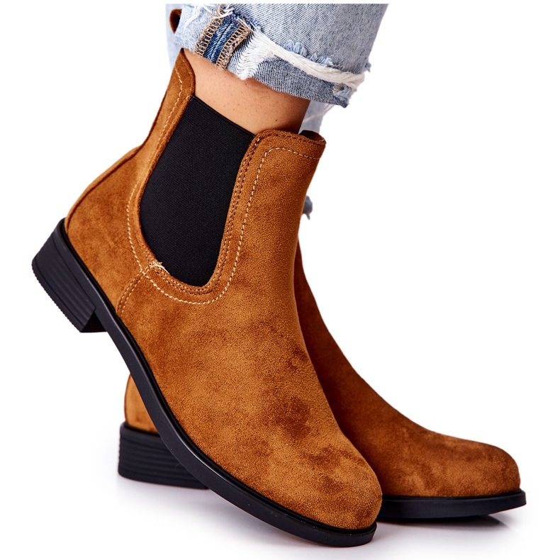 PG1 Camel Astate mokkanahkaiset saapikkaat ruskea