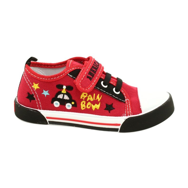 American Club Ten15 Red Velcro -lenkkarit punainen