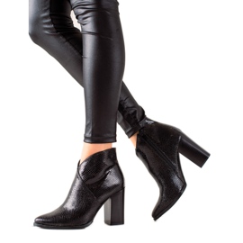 Filippo Musta Snake Print saappaat