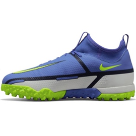 Nike Phantom GT2 Academy Df Tf Jr DC0818 570 jalkapallokengät sininen, valkoinen, monivärinen sininen