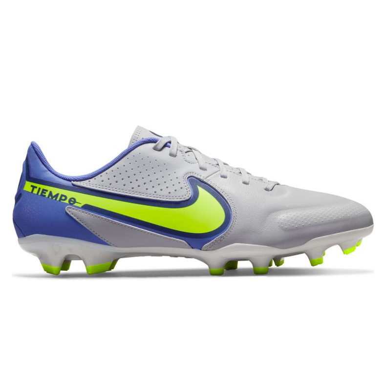 Nike Tiempo Legend 9 Academy Mg M DA1174-075 jalkapallokengät harmaa, sininen harmaa