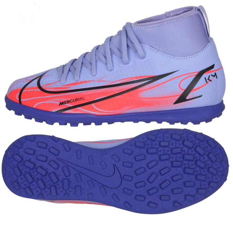 Nike Mercurial Superfly 8 Club Km Tf Jr DB0934 506 jalkapallokengät monivärinen violetti