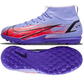 Nike Mercurial Superfly 8 Academy Km Tf Jr DB0935 506 jalkapallokengät monivärinen violetti