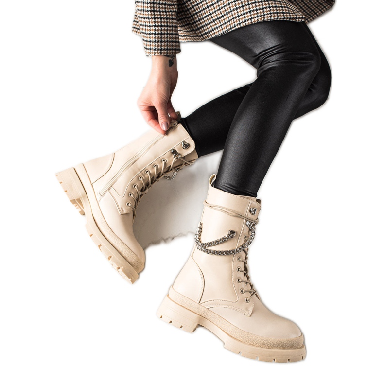 Bona Lämpimiä työntekijöitä ketjulla beige