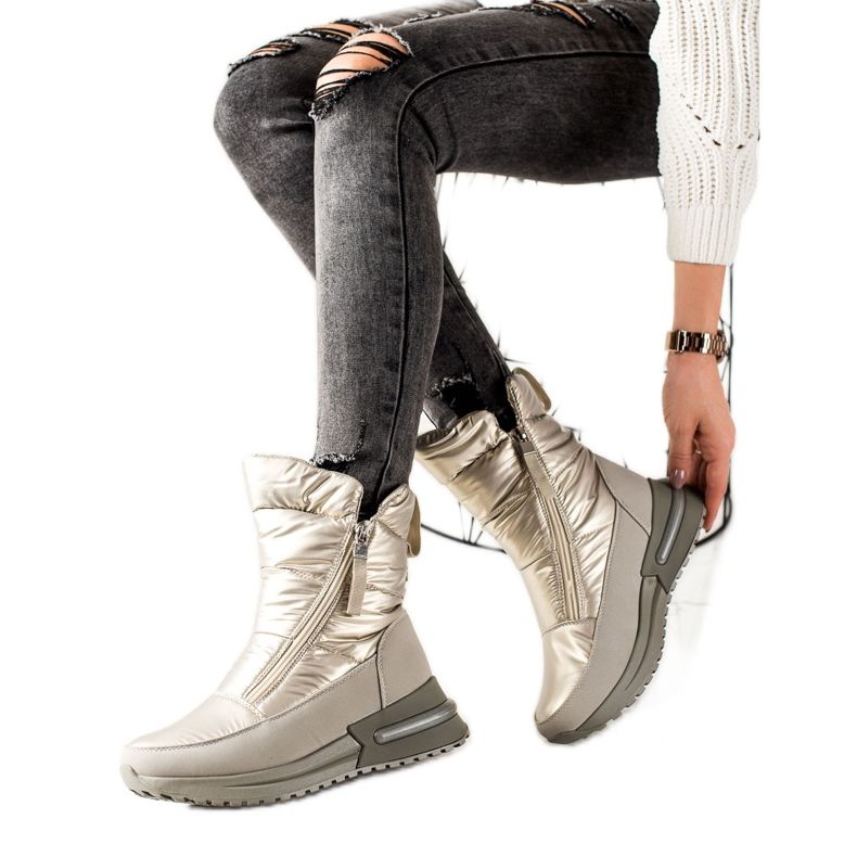 Weide Rento hopeanväriset lumisaappaat