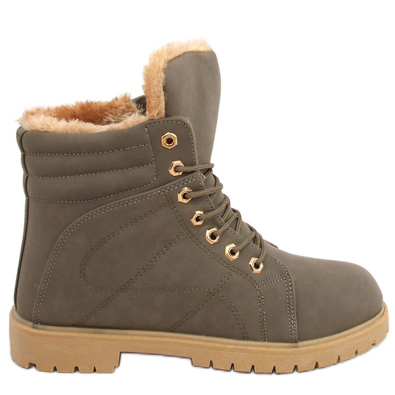 Naisten eristetyt puusaappaat Polle Green Black vihreä