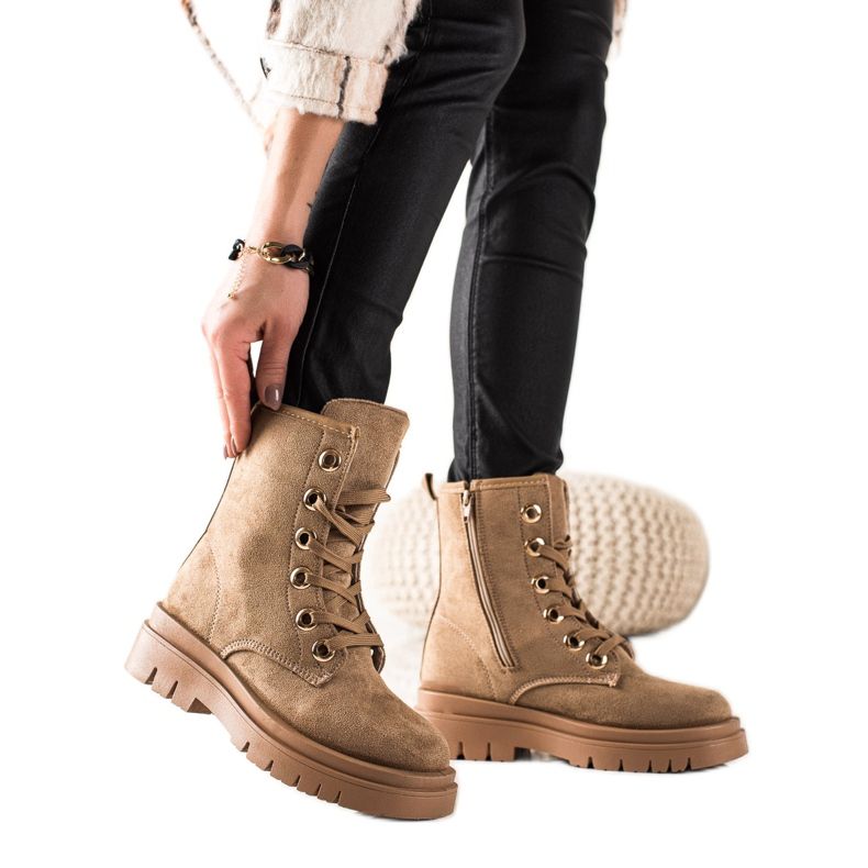 TRENDI Ruskeat mokkanahkaimet beige