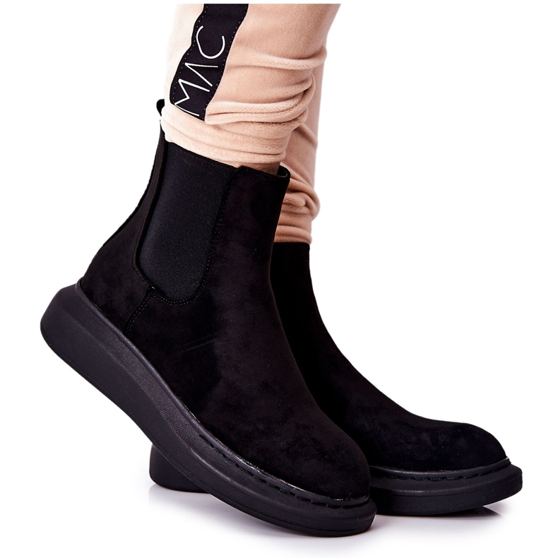 PS1 Mokkasaappaat Jodhpur-saappaat Black Marissa -alustalla musta