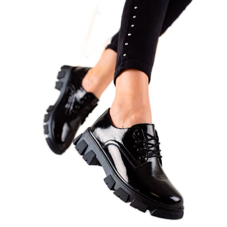 Filippo Mustat nahkakengät