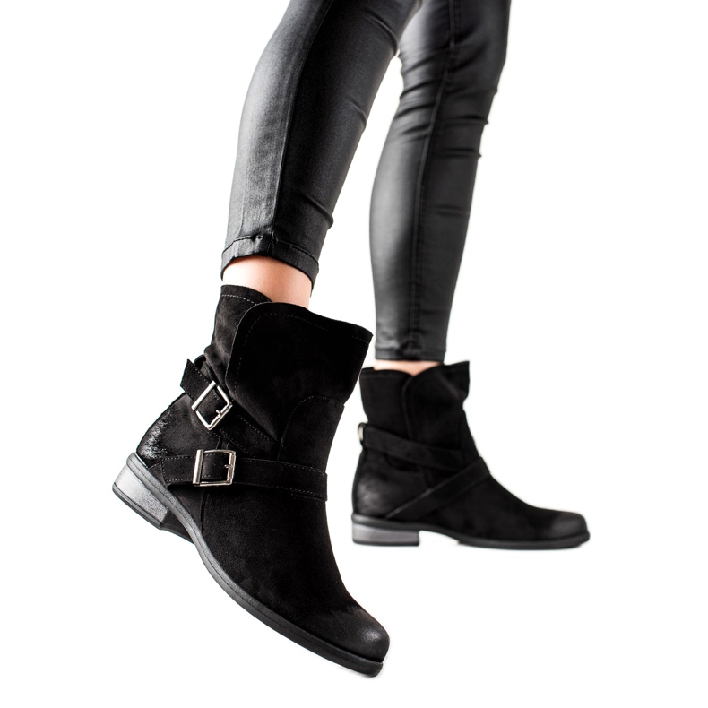 W. Potocki Potockin mokkanahkasaappaat musta W. Potocki Potockin mokkanahkasaappaat musta