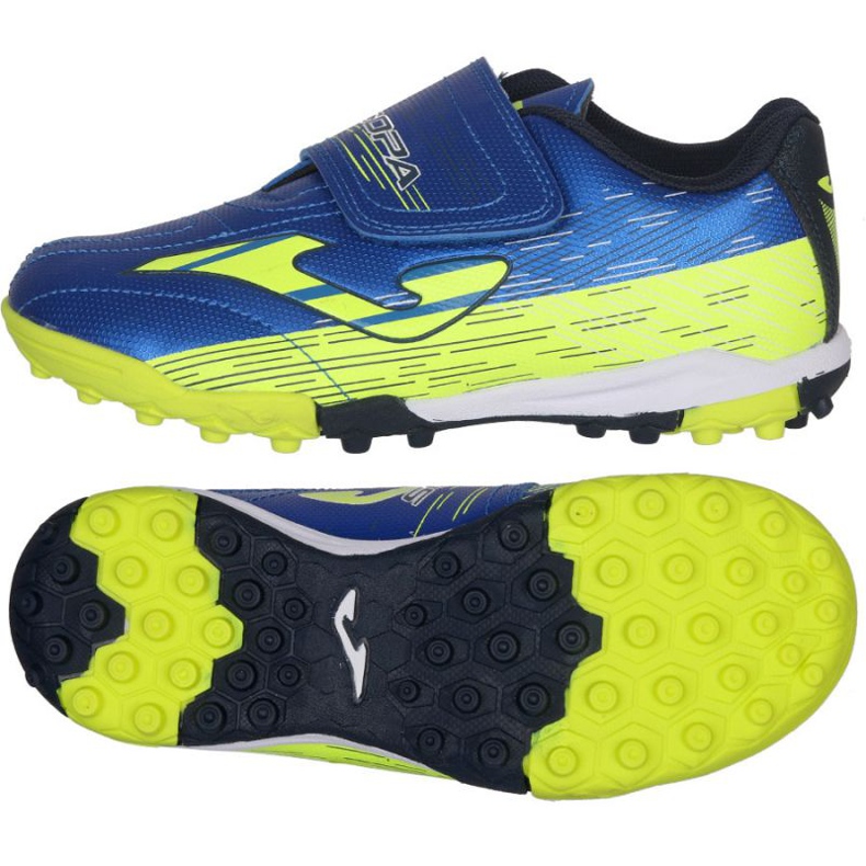 Jalkapallokengät Joma Super Copa 2104 Tf Jr SCJW.2104.TF.V musta, sininen, keltainen sininen