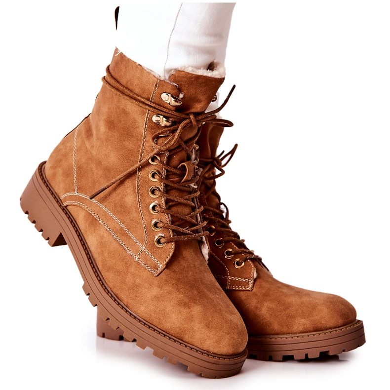 Lämpimät Boots Workers Camel Kimmie ruskea