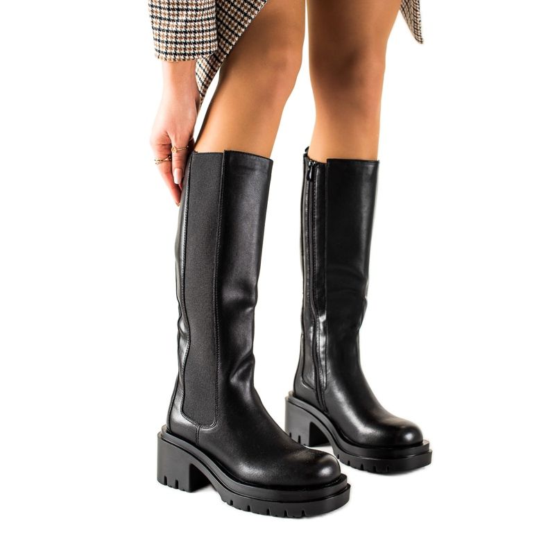 Seastar Mukavat alustasaappaat musta