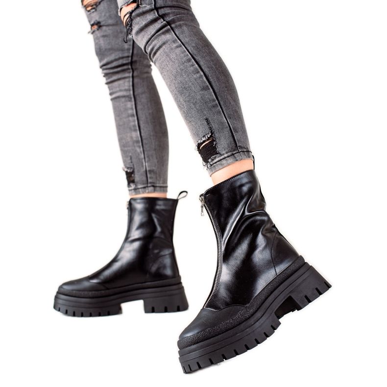 Seastar Klassiset työntekijät vetoketjulla musta