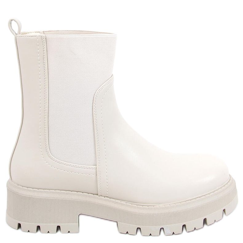 Chelsea-saappaat, joissa korkea Cillo Beige yläosa