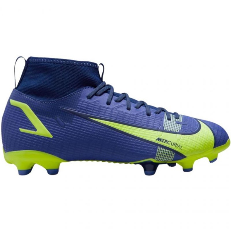 Nike Mercurial Superfly 8 Academy FG / MG Jr CV1127 474 jalkapallokengät kuninkaallinen, vihreä sininen