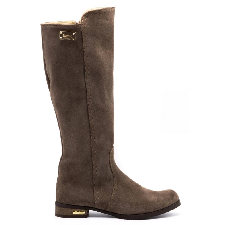 Olivier Muodikkaat Klara maanläheiset saappaat beige