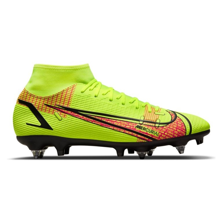Nike Mercurial Superfly 8 Academy SG-Pro Ac M CW7432-760 jalkapallokengät vihreä vihreä