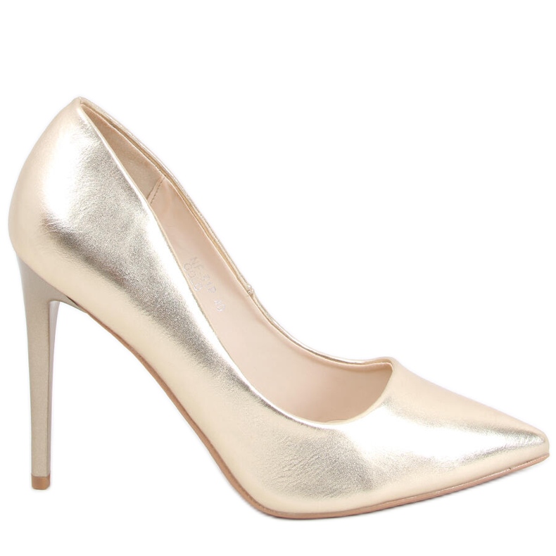 Pumput kantapäässä Eva Gold kultainen