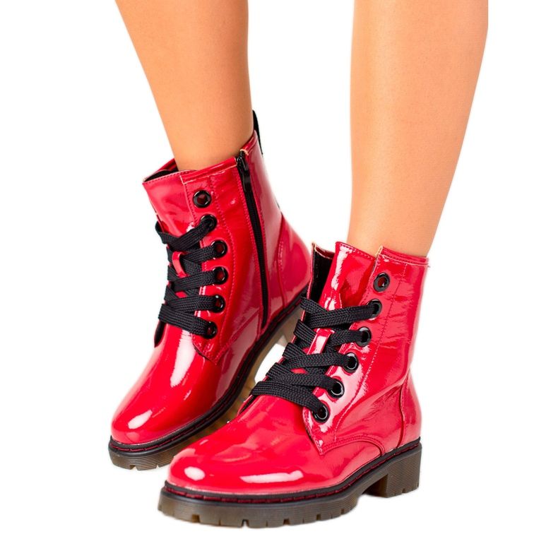 Evento Punaiset lakatut saappaat punainen